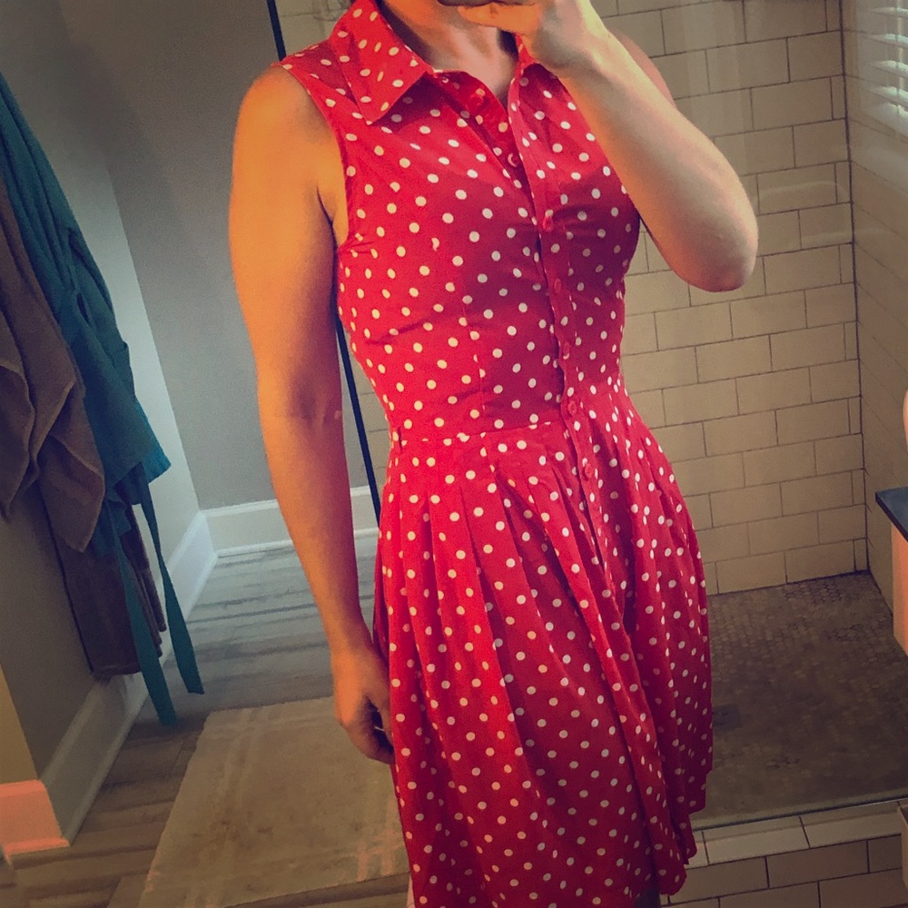 3/$20 Polka dotted dress